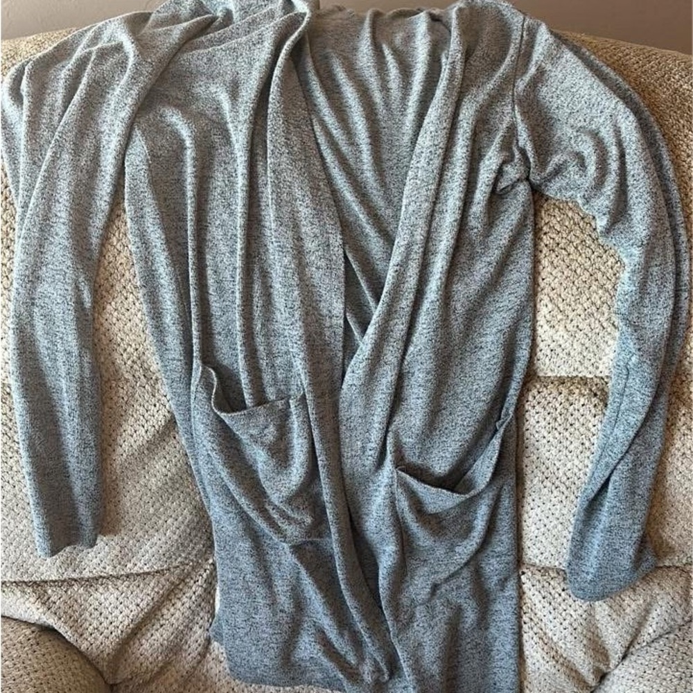 Gray Women's Cardigan Sweater